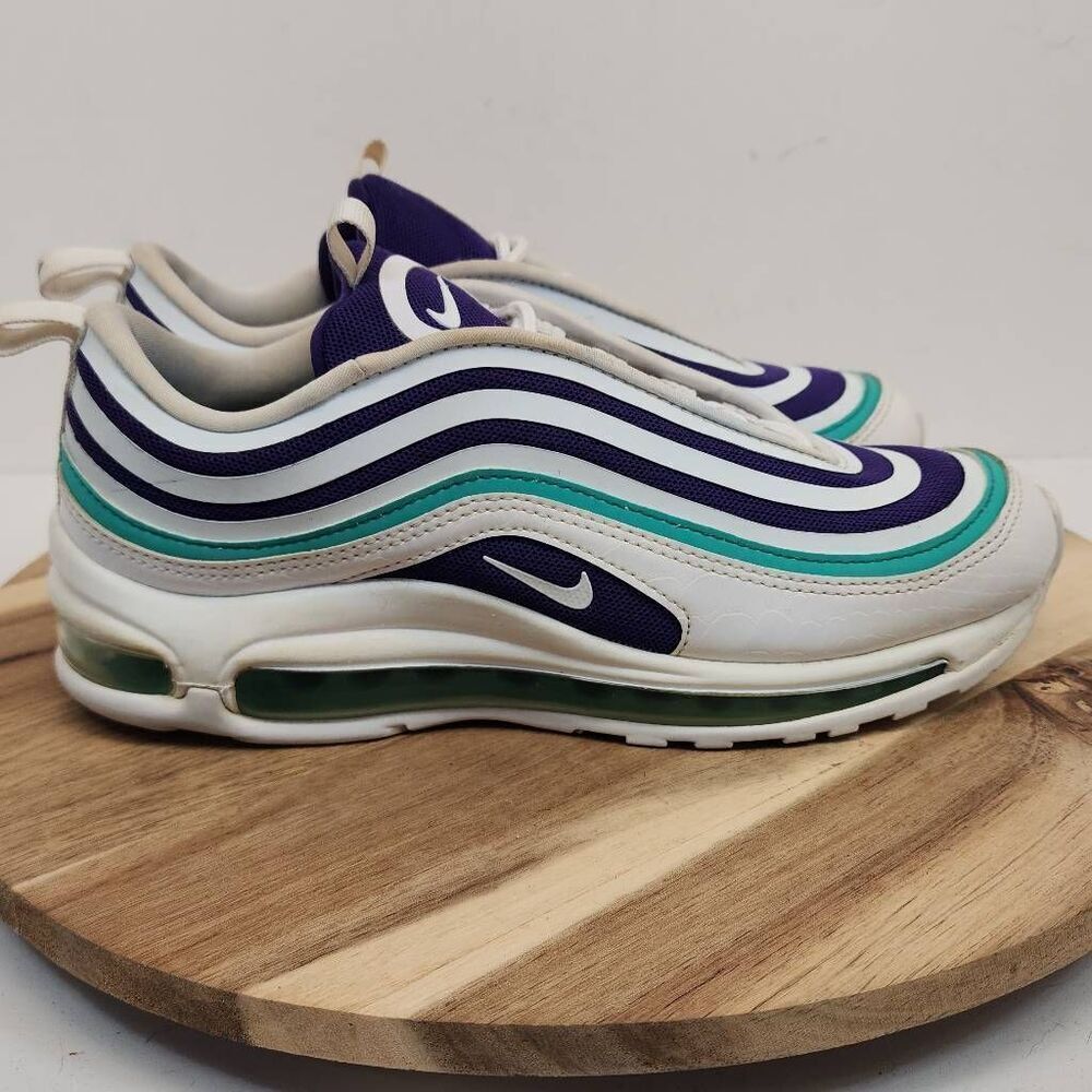 Nike Air Max 97 Ultra 17 SE Grape Sneakers Women’s 7.5 White Purple Teal